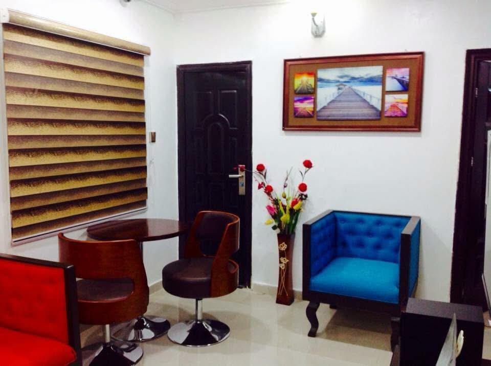 Refined guest lounge and reading nook at K Yellow Hotel & Resort